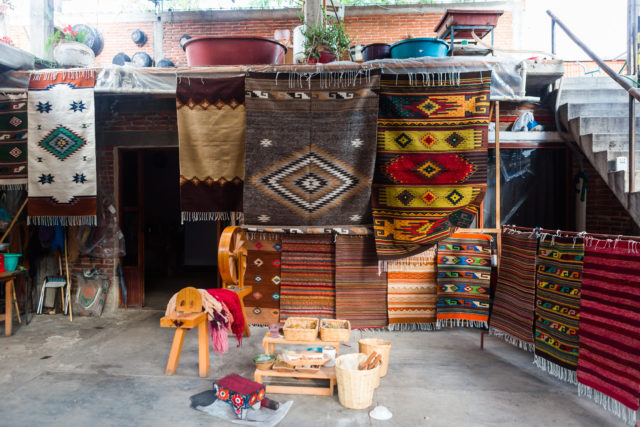Oaxaca Mexico Mezcal Capital of the World. dulizun cafe, textiles