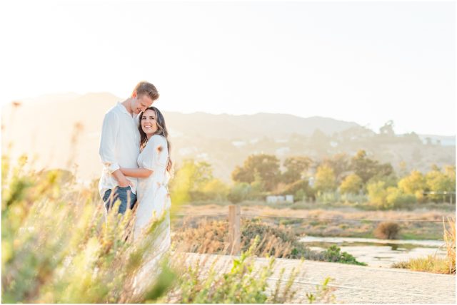 Malibu Lagoon beach summertime engagement session in Los Angeles, CA - golden hour 
